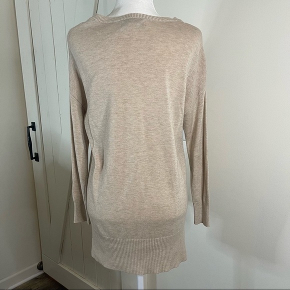 MAGASCHONI Cashmere Blend tan tunic Sweater Size Small - Picture 4 of 5